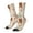 White, variant on Floral Cowboy Boots Crew Socks for Men & Women, Breathable Casual Athletic Ankle Socks
