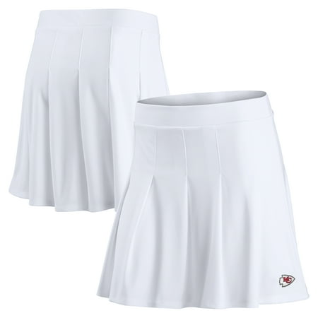 Women s Fanatics White Kansas City Chiefs Primary Logo Tennis Skort
