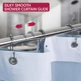 thumbnail image 2 of Ganchos dobles para cortina de ducha a prueba de óxido (juego de 12) – Ganchos de baño de bronce de acero inoxidable para cortina de ducha con bolas de rodillo deslizantes sin esfuerzo – Ganchos de du, 2 of 5