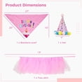 thumbnail image 5 of Dog Birthday Party Supplies, Dog Birthday Suit, Puppy Dog Pals Birthday Party Decorations, Dog Birthday Bandana Girl with Dog Birthday Hat Tutu Skirt, 5 of 6