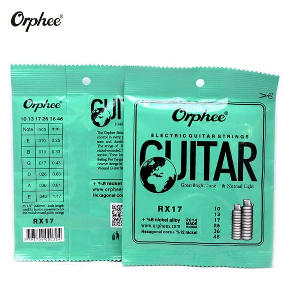 10 PACKS Orphee RX17 Electric Guitar Strings (.010-.046) High-Carbon Steel US
