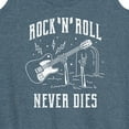 thumbnail image 3 of Instant Message - Rock n' Roll Never Dies - Women's Racerback Tank Top, 3 of 6