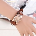 thumbnail image 2 of HBFAGFB Women's Watch Quartz Leather Strap Rectangular Colored Digital Watch Cute Dress B, 2 of 3
