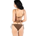 thumbnail image 2 of POSESHE Women's Regular & Plus Size Swimsuit, Hickory brown Tri Bra With Wrap Around Strap, 2 of 3