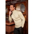 thumbnail image 2 of COOFANDY Men Mock Turtleneck Sweater Regular Fit Long Sleeve Sweater Pullover Sweaters, 2 of 6