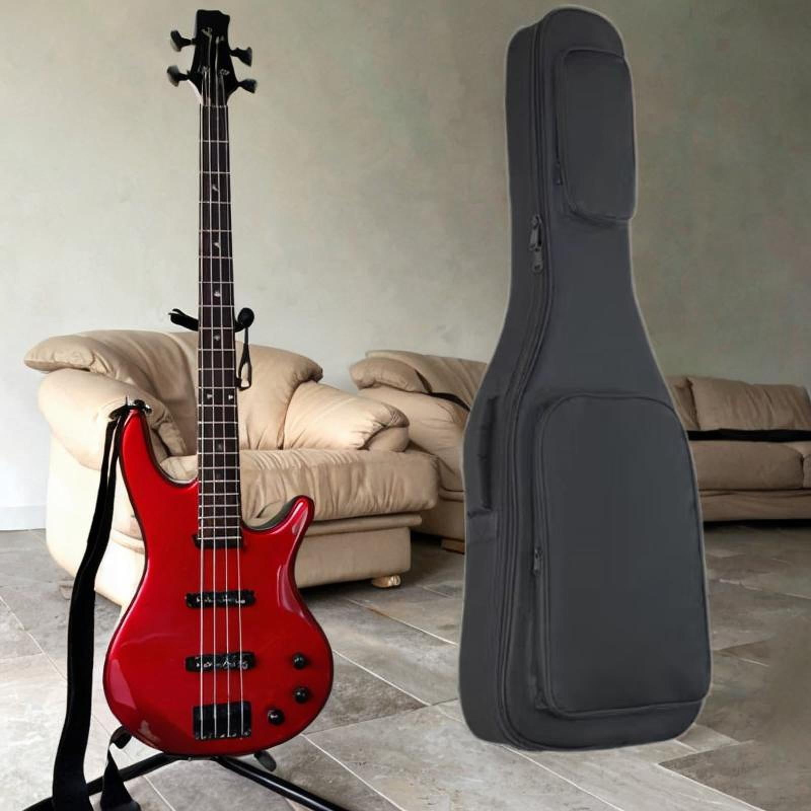 LeeQinersw Guitar Gig Bag Carry Handle Protection with Adjustable Straps Storage Box Guitar black