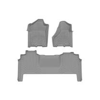 WeatherTech FloorLiner HP Custom Fit Floor Mats compatible with Ram Truck 2500/3500, Ram 2500/3500 - 1st & 2nd Row, Grey