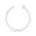thumbnail image 2 of ANGARA Lab Grown Diamond Stackable Open Ring for Women in 14K White Gold (Size-2.1mm | 0.04 ct) | April Birthstone Jewelry for Her | Lab-Grown Diamond Engagement Rings, 2 of 4