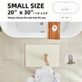 thumbnail image 2 of Alfombra de baño TYUU Waffle, antideslizante, 30 x 20 cm, color blanco, 2 of 9
