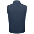 thumbnail image 2 of Little Donkey Andy Men's Lightweight Golf Vest Outerwear Warm Fleece Lining Sleeveless Running Casual Hiking Vests, Dark Blue S, 2 of 7