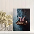 thumbnail image 2 of Hands Holding Coins Oil Painting Canvas Print Wall Art for Living Room Office Study Library, 2 of 8