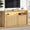 Oak, variant on Virans  TV Stand for TVs up to 85 Inch,Wood Entertainment Center with Open & Adjustable Storage,Mid Century Modern TV Media Console with LED Lights for Living Room,Bedroom,Oak