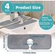 thumbnail image 2 of 4pcs Faucet Absorbent Mat, Kitchen Faucet Sink Splash Guard, Microfiber Cloth Faucet Splash Catcher, Water Absorbent Mat Behind Faucet, 17.7' X 5.9', 2 of 4
