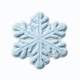 thumbnail image 2 of KKOUHVY Christmas Snowflake Shaped Floor Mat, Soft Fluffy Blue Area Rug for Bedroom Living Room Fireplace, Winter Holiday Christmas Home Decoratons, 2 of 7