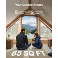 thumbnail image 3 of VEVOR Tienda inflable para acampar de 3 a 5 personas, tienda glamping con dosel inflado, 3 of 9