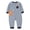 Blue, variant on Baby Boys Pajamas 0-24M Organic Cotton Zip Front Footless PJs Fall Winter Sleepwear Clothes(Grey,9-12 Months)