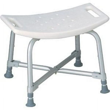 Medline Heavy Duty Bariatric Bath Bench, 20" Seat Width, 550lb Weight Capacity, White Chair