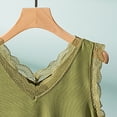 thumbnail image 4 of Tank Tops for Women Double V Neck Lace Inner Sleeveless Summer Tops, 4 of 6