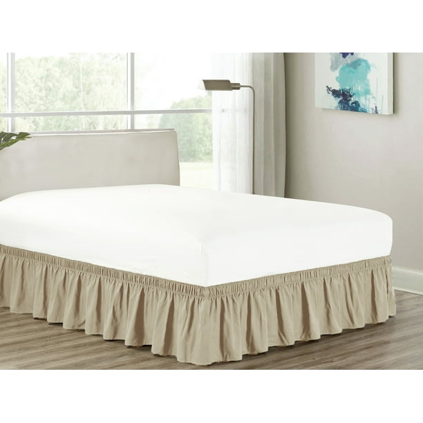 Heavy Duty Elastic Wrap Around 18 Drop Dust Ruffled Bed Skirt Cover Beige Khaki Queen Com - Khaki Bed Skirt Queen Heavy Duty Elastic Wrap Around 18 Drop Dust Ruffled Bed Skirt Cover Beige Khaki Queen Com - Khaki Bed Skirt Queen