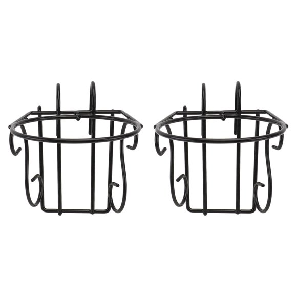 QUMIIRITY 2Ud Rack Para Macetas Colgante De Hierro Negro Para Jardín Y Decorativo