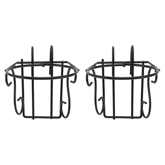 QUMIIRITY 2Ud Rack Para Macetas Colgante De Hierro Negro Para Jardín Y Decorativo
