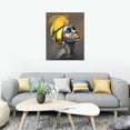 thumbnail image 5 of HFDF African American Women Canvas Wall Art Black Woman Yellow Hair Beauty Abstract Patg Canvas Prts Livg Room Bedroom Bathroom Home Decoration Ready to Hang 8x10inch Unframed, 5 of 5