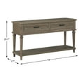 thumbnail image 4 of Lazzara Home Karren Light Brown Wood Console Table With Drawer LX-1689BR-05, 4 of 5