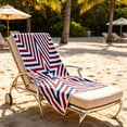 thumbnail image 7 of Patriotic Beach Towel 250th Anniversary 4th of July Independence Day Fireworks Stars Soft Towels for Travel Swimming Bath F, 7 of 7