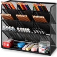 thumbnail image 1 of Mesh Desk Organiser,Multi-Functional Pen Holder,Desktop Stationary Organiser, Pen Storage Rack for School Home Office Supplies, 1 of 7