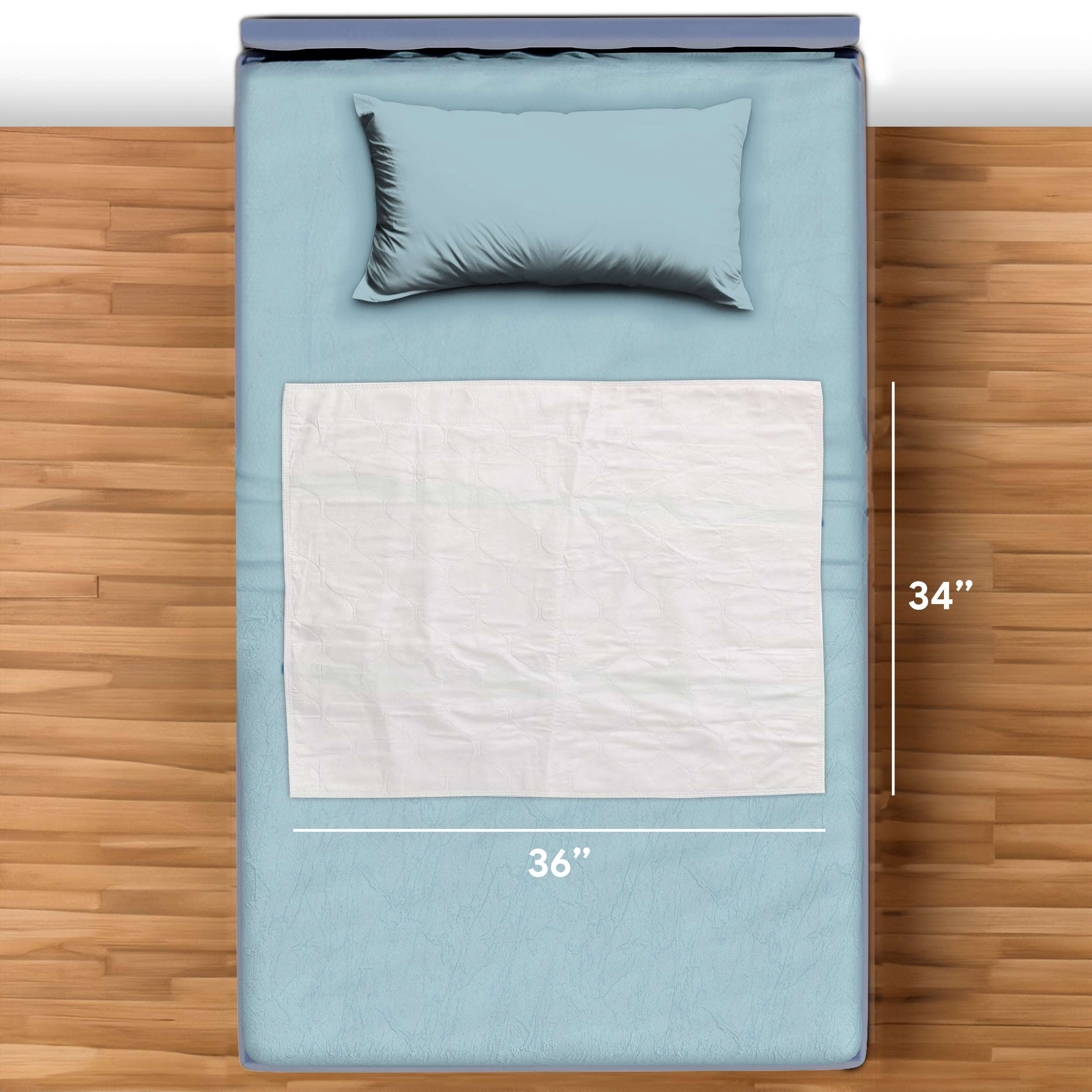 ProHeal XL Reusable Underpads -Waterproof Washable Chuck Bed Pee Pads - High Absorbency 34" x 36" - 6 Pack