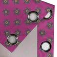thumbnail image 4 of Ambesonne Hot Pink Grommet Curtain, Windmill Seem Flowers, 50" x 96", Hot Pink Green and Blue, 4 of 6