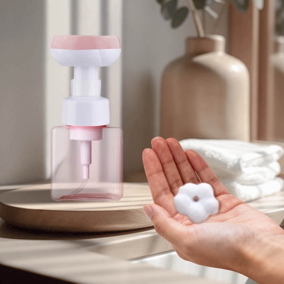 Floral Foaming Soap Dispenser Bottle for Hand Wash and Facial Cleanser Refillable Container Ideal for Kitchen and Bathroom Use