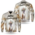 thumbnail image 3 of Happy Anniversary Boxer Celebrates Wedding Love Family Party All Over Print 3D Baseball Jacket Boxers Dog Lover Gifts Idea Bomber Jacket Softball - 01015, 3 of 6