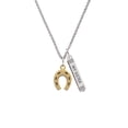 thumbnail image 2 of Delight Jewelry Goldtone Horseshoe Silvertone Always My Sister Bar Charm Necklace, 23", 2 of 4