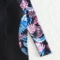 thumbnail image 5 of newwalpole Full Body Kids Swimsuit One Piece Rash Guard Long Sleeve Wetsuit Skin for Girls Boys Black for Size 9-10 Years, 5 of 9