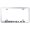 Silver, variant on Chrysler Laser Etched Logo Wide Body License Plate Frame (Silver)