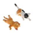 thumbnail image 3 of 2x2 Uds 1/12 Miniatura Gato Modelo Decoración Del Hogar Adornos De Resina Los 5x2x2cm CUTICAT Figuras de animales de casa de muñecas, 3 of 8