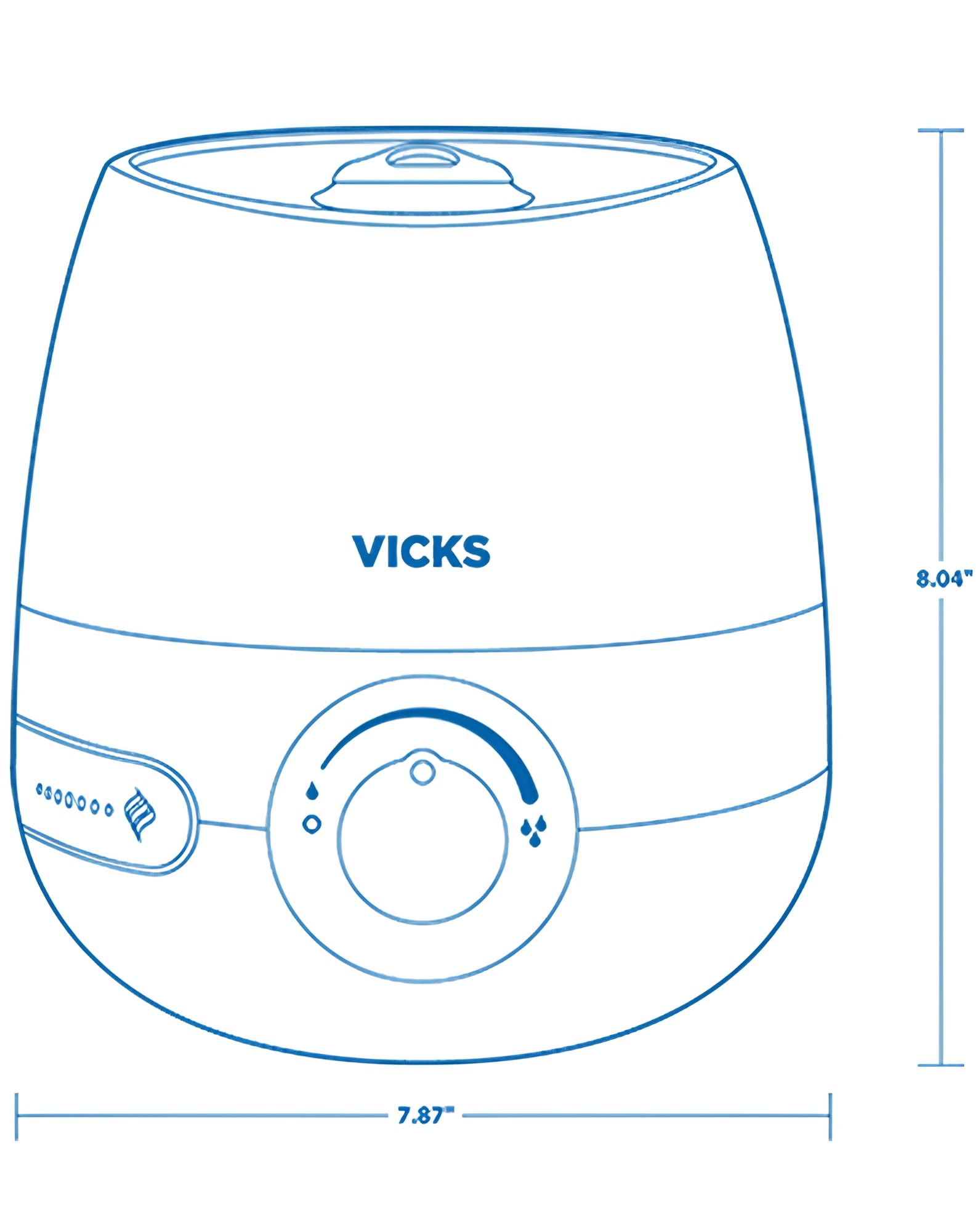Vicks Mini Filter Free Cool Mist Humidifier