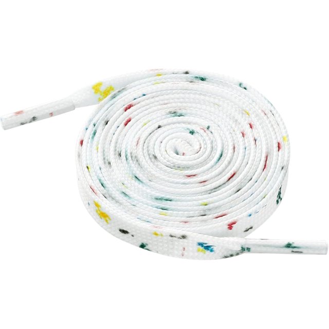 Zhengup Unisex Flat Shoe Laces Splatter Painted Fun Shoelaces for Sneakers 2 Pairs