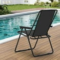 thumbnail image 5 of Foldable Outdoor Mesh Lounge Chair – Breathable Patio Chair with Armrests for Poolside, Beach, Balcony, 5 of 6