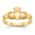 thumbnail image 1 of Bague Bébé Claddagh en Or Jaune 14K, 1 of 2