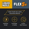 thumbnail image 2 of Liquid Nails Flex 5x 10 oz Interior & Exterior Construction Adhesive, 2 of 5