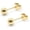 3mm Gold1, variant on Titanium Flat Dot and Ball Stud Earrings Hypoallergenic for Women Men Rose Gold/Gold/Silver/Black Round Disc Earrings 3mm-6mm Options for Sensitive Ear(2pcs)