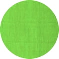 thumbnail image 1 of Ahgly Company Indoor Round Abstract Green Modern Area Rugs, 3' Round, 1 of 4
