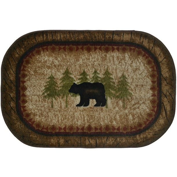 Mayberry Rug Cozy Cabin Birch Bear, How Much Is A Grizzly Bear Rug Worth