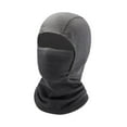 thumbnail image 2 of Pasamontañas de forro polar para niños, máscara facial completa, máscara de esquí, resistente al viento, cálida y cómoda. Gris oscuro, 2 of 9