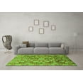thumbnail image 3 of Ahgly Company Indoor Square Oriental Green Traditional Area Rugs, 7' Square, 3 of 4