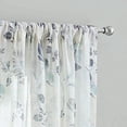 thumbnail image 2 of Mainstays Blue Floral 100% Cotton Indoor Sheer Rod Pocket Single Curtain Panel , Light Blue, 50" W x 84"L, 2 of 6