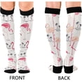 thumbnail image 2 of Coolnut Flamingo Compression Socks for Men & Women 1 Pack, Knee High Stockings for Running, Sport, Hiking & Travel, 2 of 6