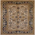 thumbnail image 1 of Ahgly Company Indoor Square Mid-Century Modern Sangria Brown Oriental Area Rugs, 4' Square, 1 of 6